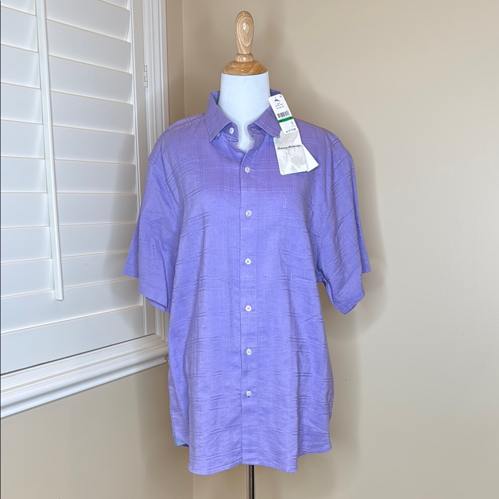 Tommy Bahama Purple Casual Button Down Shirt